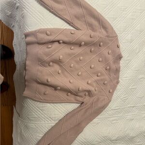 Simple Women's Pink Cardigan Sweater
